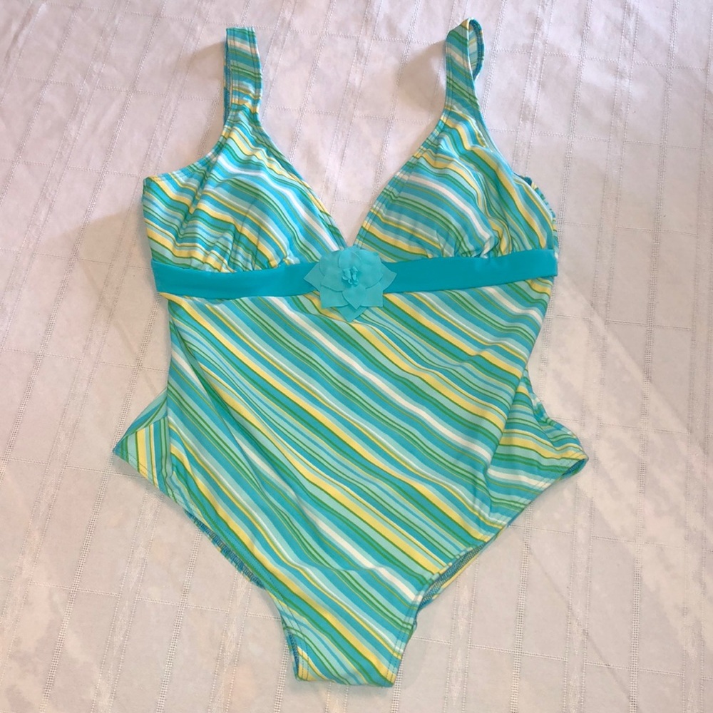 Body ID 1 Piece Stripped Blues, Green Yellow SZ 16